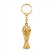 Chaveiro Troféu Futebol Copa do Mundo Dourado 4,5cm