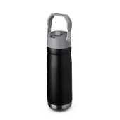 Garrafa com Alça E Bico 650ml em Aço Inox Preta