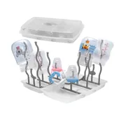 Escorredor Mamadeira Portátil e Dobrável Secagem de Utensílios Infantis