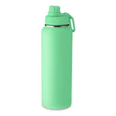 Garrafa com Alça e Bico 1,2L Parede Dupla Verde Claro