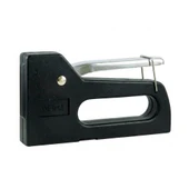Grampeador Tapeceiro Plástico Preto com Alavanca Metálica Manual