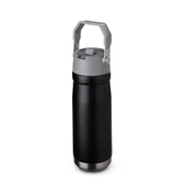 Garrafa com Alça E Bico 650ml em Aço Inox Preta