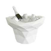 Champanheira de Mesa Design Geométrico Branca