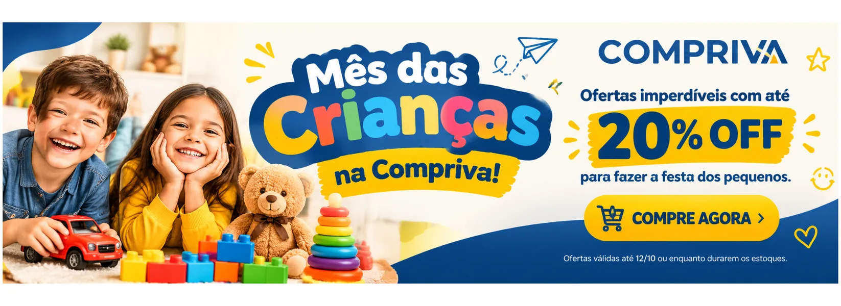 0 - Banner Compriva - Sua próxima compra começa aqui.