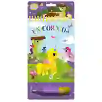 Livro Aquabook - Colorindo com Água - Unicórnios