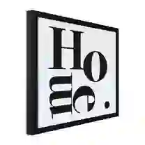 Quadro Decorativo com Moldura 24x24 - Home
