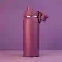 Garrafa com Alça e Bico 780ml em Aço Inox Roxa