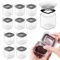 Kit 12 Potes Herméticos Organizadores Porta Temperos 150ml