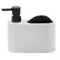 Dispenser para Detergente Organizador de Esponja Branco Acqua