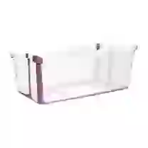 Banheira Portátil Dobrável Smart Clingo Fácil de Armazenar - Rosa