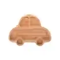 Prato Bambu Carrinho com Ventosa e Divisórias - Ecológico, Seguro
