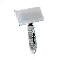 Rasqueadeira Emborrachada M para Gatos e Cães - Pinos de Metal Suave