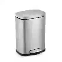 Lixeira de Pedal 5L em Inox com Balde Interno Removível