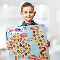 Pôster Raspadinha 100 Coisas que Toda Criança Precisa Fazer Sem Moldura