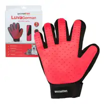 Luva Tira Pelos Destro Vermelho Cães e Gatos - Germanhart