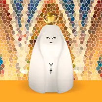 Luminária Nossa Senhora Decoração Oratório Luz Indireta Bivolt