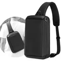 Mochila Transversal Slim Black