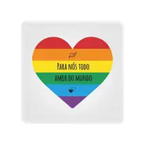 Luminária Box Slim Todo Amor Do Mundo USB