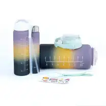 Conjunto com 3 Garrafas Verde Claro Fresh Time