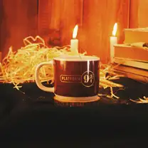Caneca com Vela Decorada de 300ml Plataform 9 3/4