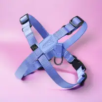 Coleira Peitoral Ajustável em X para Cães Violeta - M