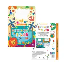 Livro Lousa Magnética - Desenhando na Selva - Aprenda e Desenhe