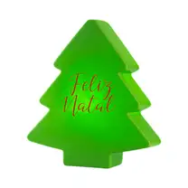 Luminária Árvore Natalina Merry Christmas Verde