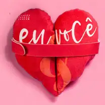 Almofada Abraço 2 Peças Com Velcro - Eu e Você