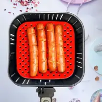 Tapete de Silicone para Airfryer Quadrado 19x19cm Cor Sortida