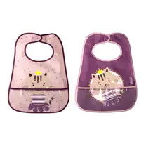 Kit com 2 Babadores com Coletor e Velcro Milky - Clingo