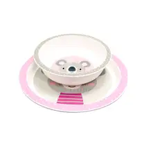 Kit Prato e Tigela Clingo Coala com Ventosa