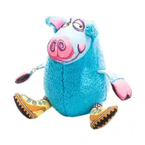 Brinquedo Para Cães Gruntley’s Porquinho Azul Com Apito