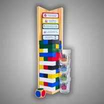 Tombou Tomou em Madeira - Jogo de Drinks