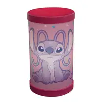 Luminária Abajur Angel Stitch Disney Luz Difusa 110/220V Oficial Rosa