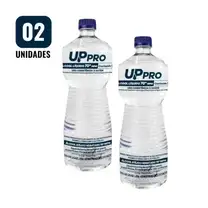 Kit 2 Álcool Líquido 70% 1L UPPRO – Desinfetante Hospitalar Antisséptico Multiuso