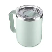 Caneca Térmica Café 450ml com Tampa Aço Inox Parede Dupla Verde