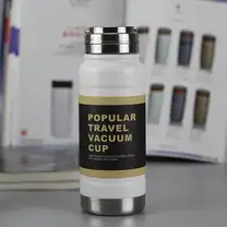 Garrafa Térmica Aço Inox Branco 600ml (Venda Exclusiva)