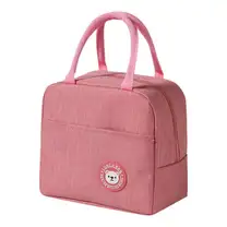 Bolsa Térmica Estilo Europeu com Isolamento de Papel Alumínio - Rosa