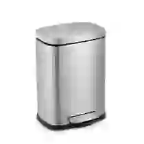 Lixeira de Pedal 5L em Inox com Balde Interno Removível
