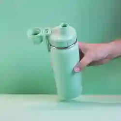 Garrafa com Alça e Bico 780ml em Aço Inox Verde