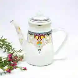 Bule Esmaltado Vintage 1,2L à Indução Indiano