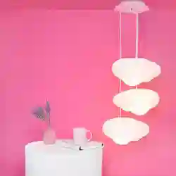 Luminária Pendente Trio de Nuvens Cotton Cloud