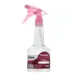 Pulverizador Transparente Luxo 500ml com Gatilho Floral Rosa - Nobre