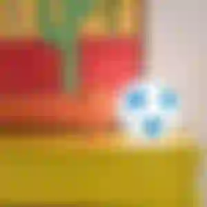 Luminária Bola de Futebol - Branca e Azul