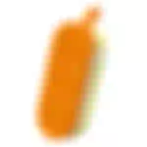 Estojo de Silicone Escolar Lápis e Canetas Grande Criativo com Zíper Laranja