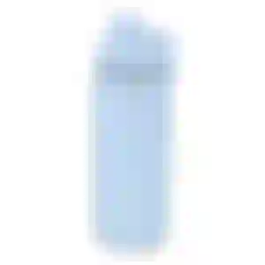 Garrafa com Alça e Bico 570ml Parede Dupla Azul Ciano