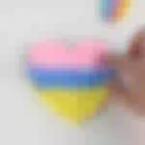 Pop It Rainbow Palette Coração