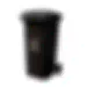 Coletora Plástica 120L com Rodas Modelo Europeu Preto - Nobre