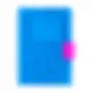 Caderno LEGO Criativo A6 para Anotações Capa de Silicone Azul