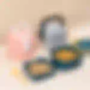 Lancheira Moderna Camada Dupla 1-2L Padrão Cartão Adultos Azul Cobalto (Venda Exclusiva)